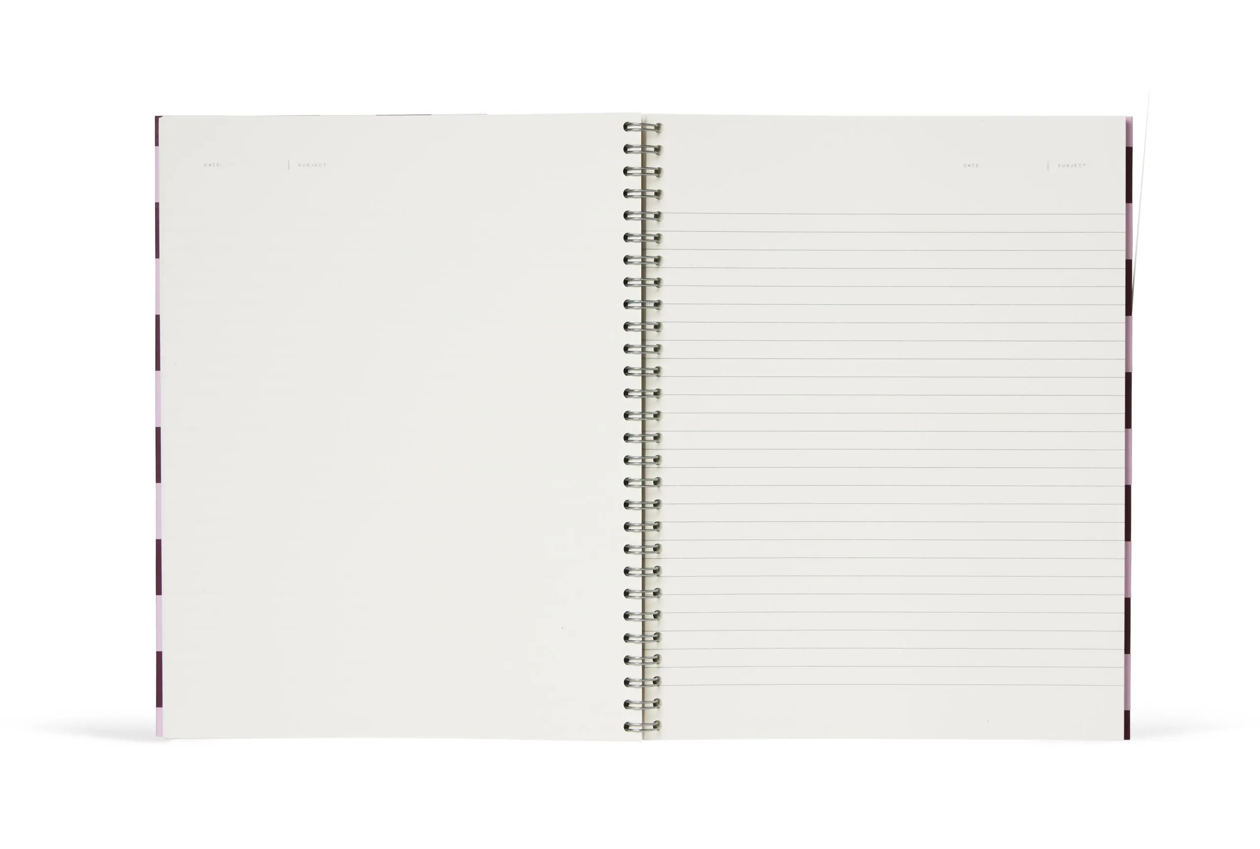Notem NELA Wirebound Spiral Notebook, Large - Bordeaux Check - Image 3