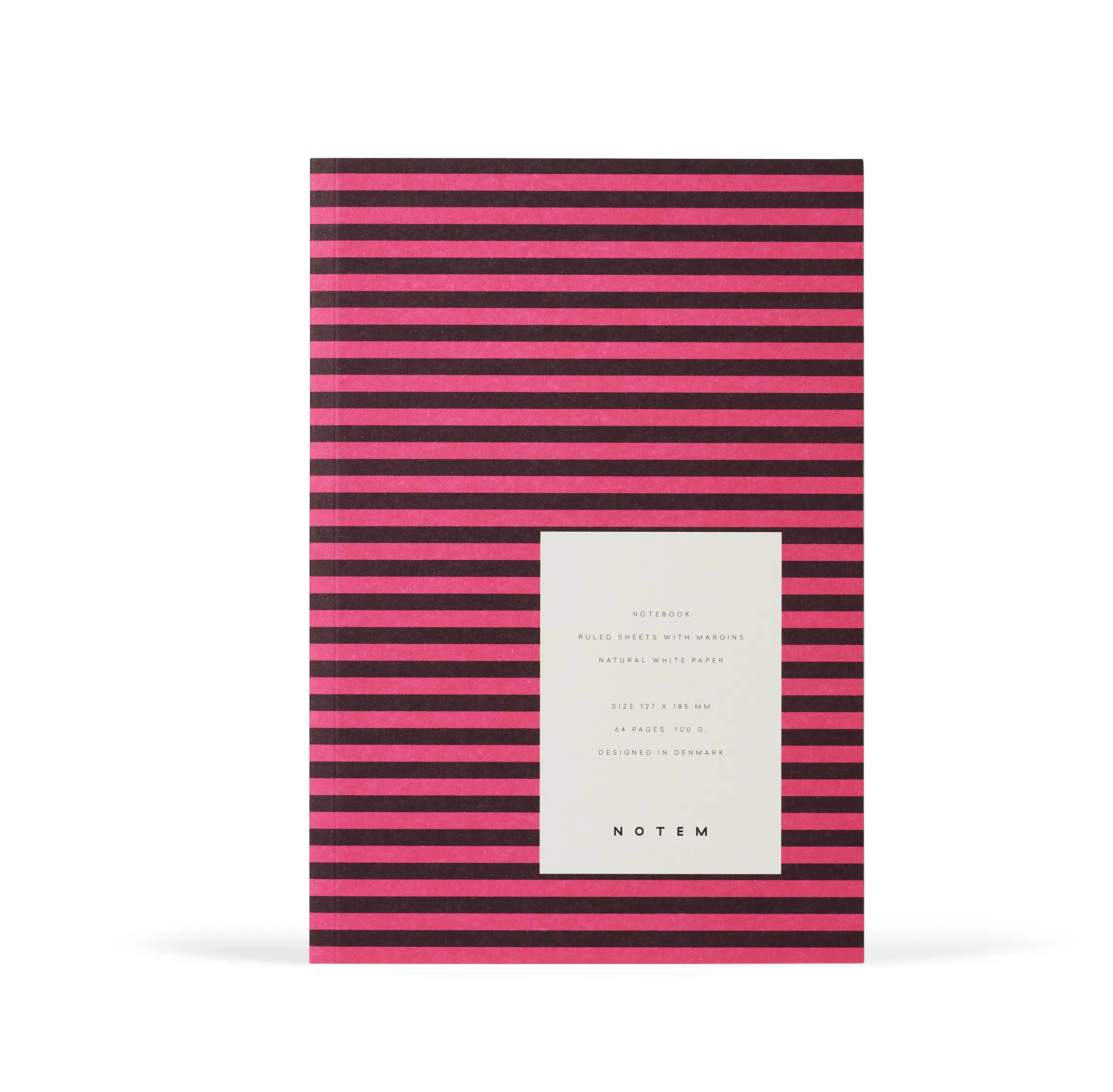 Notem VITA Softcover Notebook, Small - Bordeaux Stripe