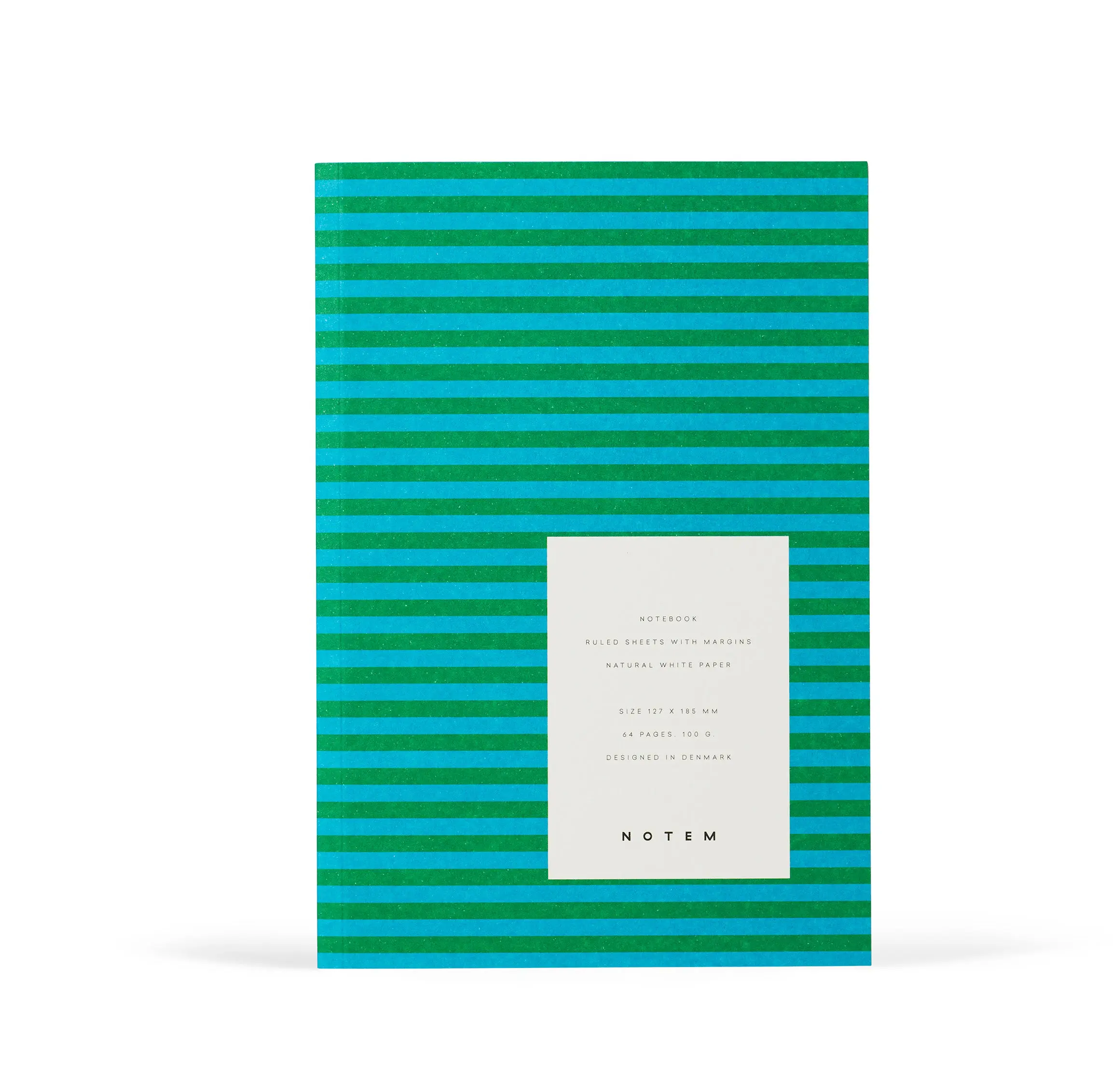Notem VITA Softcover Notebook, Small - Green Stripe