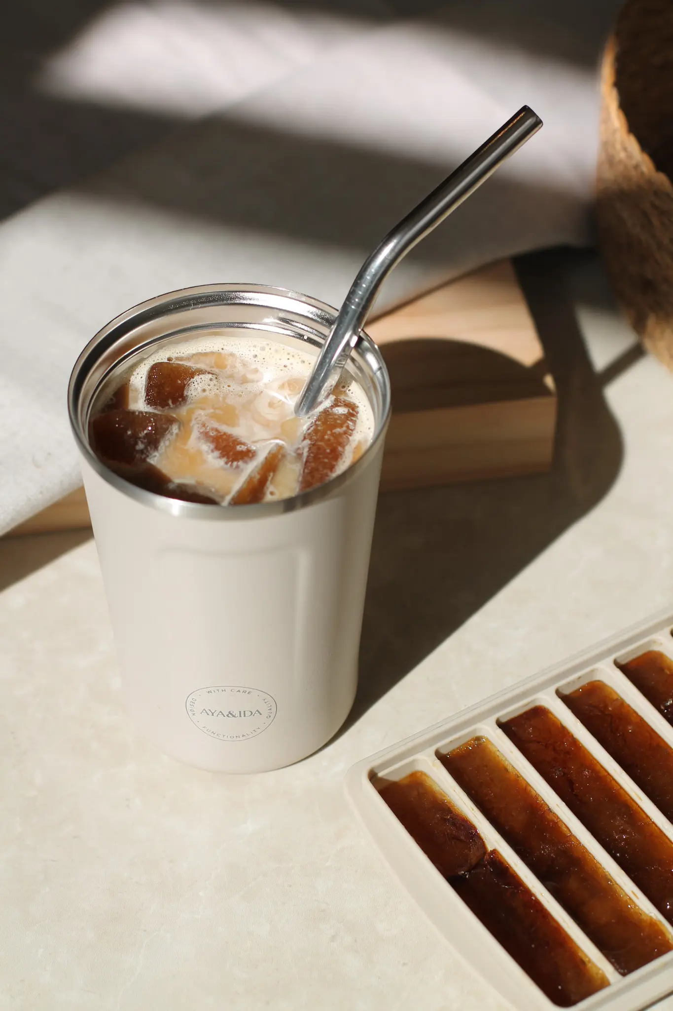 AYA&IDA CUP2GO 380 ml - Cream Beige - Image 2