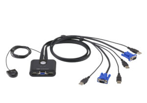 2-Port USB VGA Cable KVM Switch (with Remote Port Selector)
