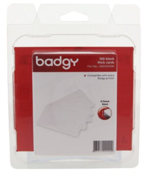 Badgy Blank White PVC Cards 0.76mm (100 pcs)