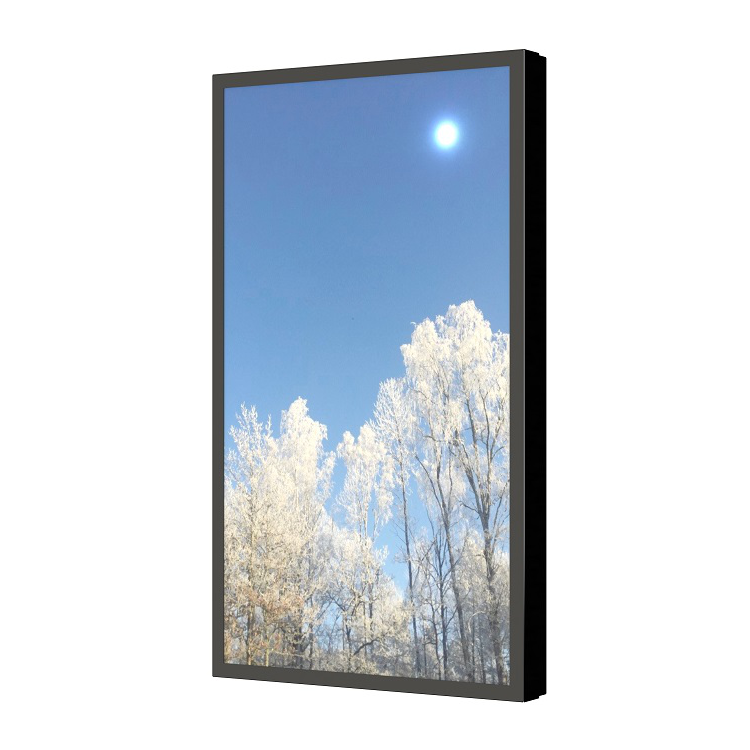 Wall Casing 55" Portrait Polycarbonate Protection Black