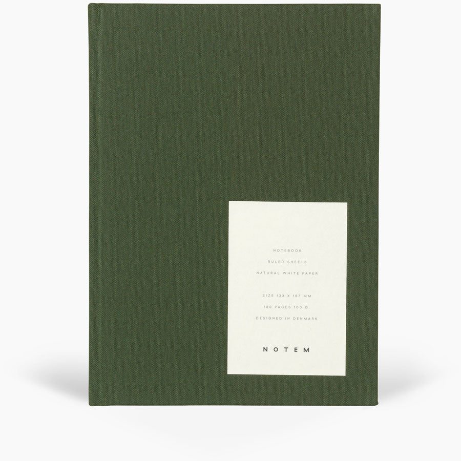 Notem Even Notebook, Medium – Forest Green