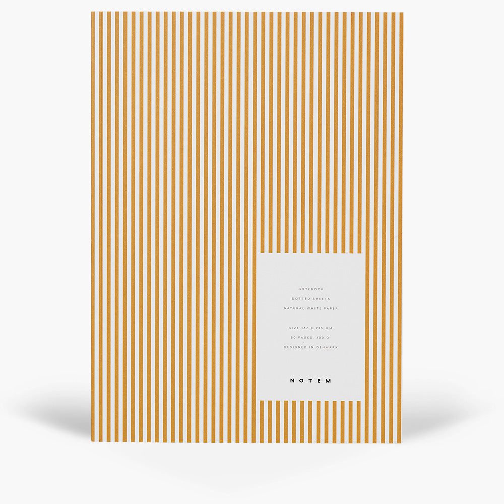 Notem Vita Softcover Notebook, Medium – Ochre Lines