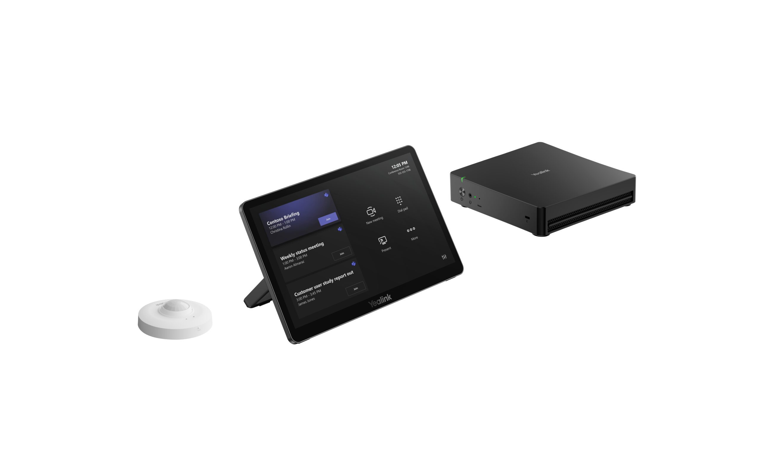 Yealink Mcorekit-C5U-Ms Teams Rooms Base Kit (Mcore 4 + Mtouch Plus + Roomsensor)