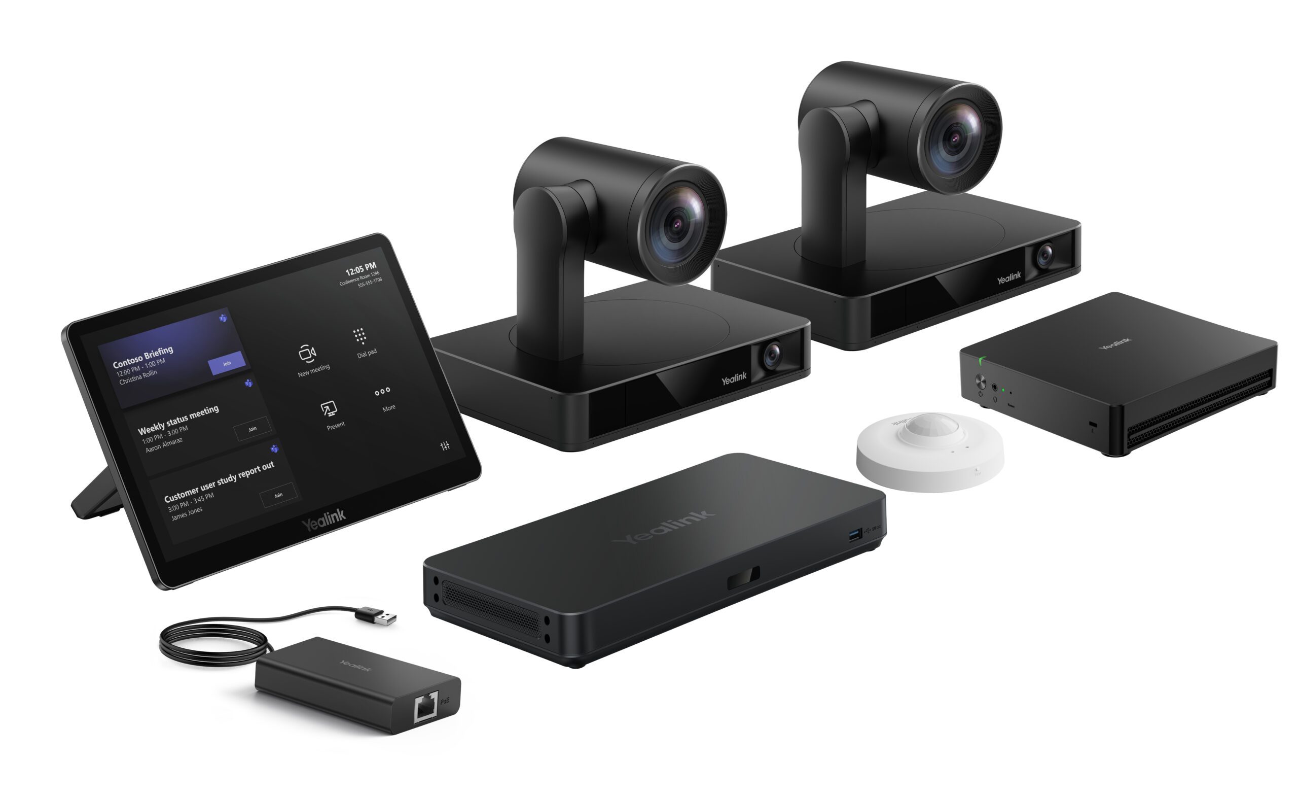Yealink Mvc S90 Microsoft Teams Rooms System (2X Uvc86 + Mcorekit-C5U + Byod Extender)