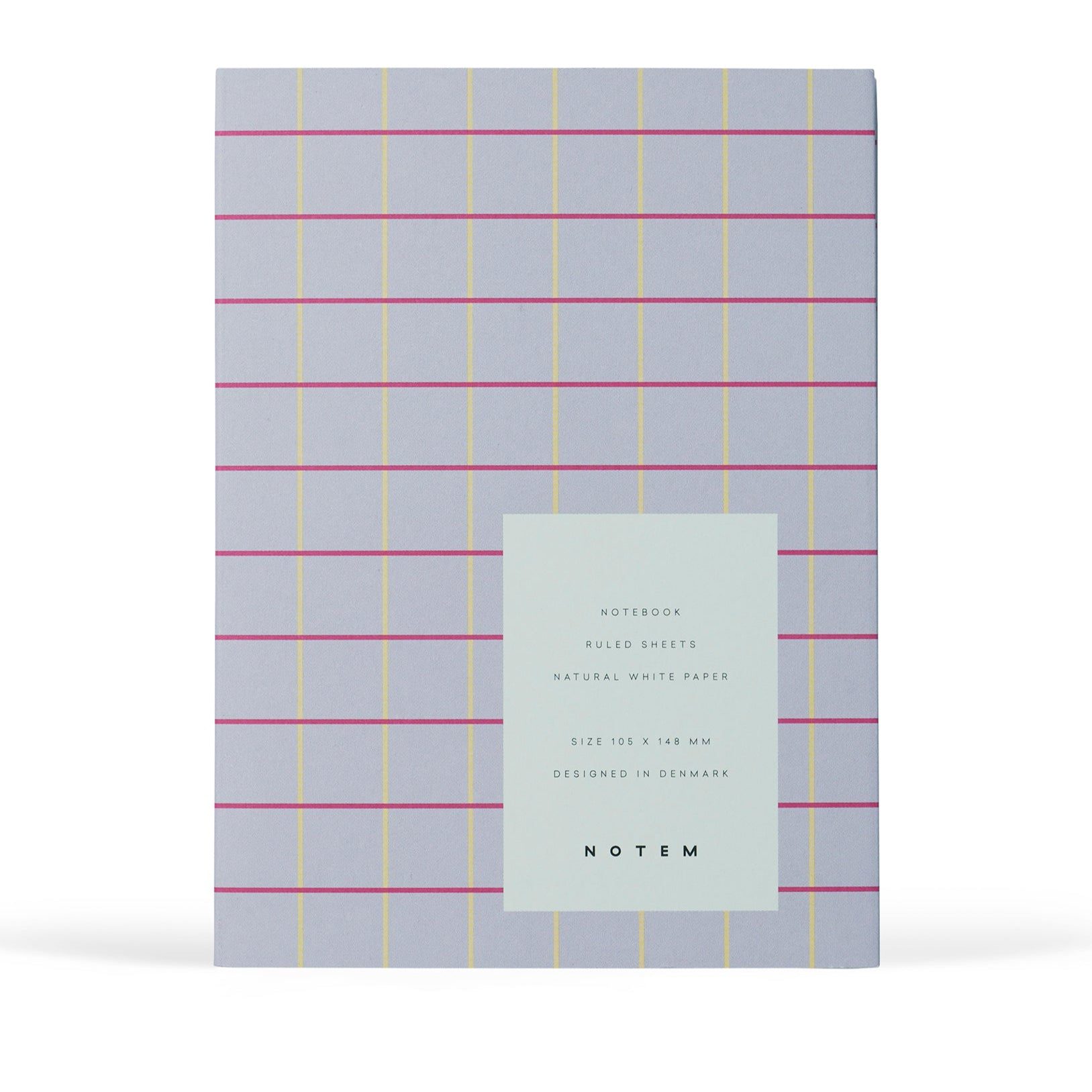 Notem Uma Flat Lay Notebook, Small – Lavender Check